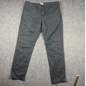 7 For All Mankind Mens Slim Chino Pants Gray Stretch Cotton Size 36x31 Workwear